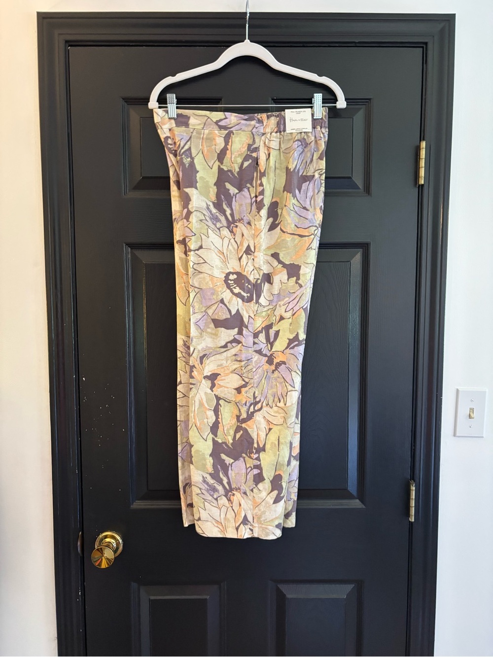 NWT - Floral Ankle-Length Skirt in Lavender, Sage & Cream
